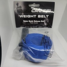 Cressi Quick Release Nylon Weight Belt for Freediving and Scuba Diving Blue