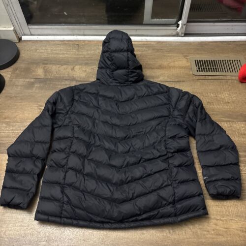 Eddie Bauer Eb650 Lightweight Down Filled Winter Puff Jacket Black Mens XXL Hole - Picture 7 of 8