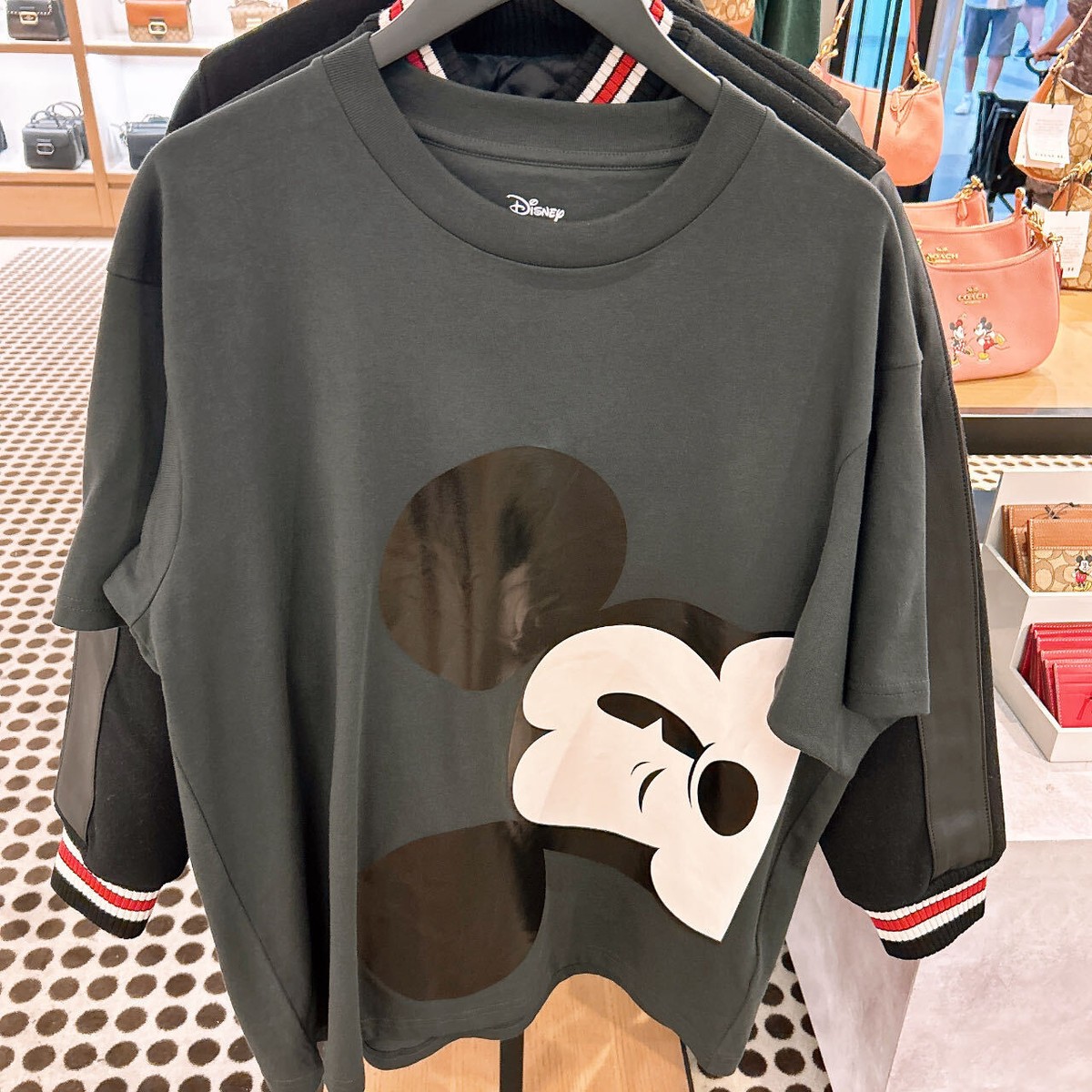 NWT Disney X Coach WOMEN'S Wink Mickey Mouse T Shirt CN320