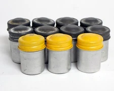 Vintage Aluminum Metal 35mm Film Containers Canister Tin 11x