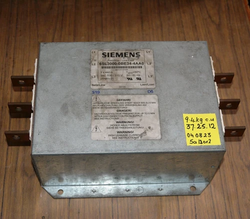 SIEMENS 6SL3000-0BE3404AA0 3PH 530/310 VAC 3x440A Line Filter Choke Netzfilter - Picture 1 of 3