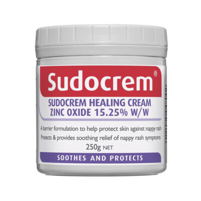 2 x Sudocrem Baby Healing Cream Soothes Protects, Zinc Oxide 15.25