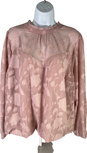 NEW Torrid Women’s Purple Chiffon Floral Bubble Hem Blouse - Plus 2X