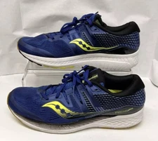 Saucony Mens Ride ISO Blue Running Shoes 11.5 Lace Up Low Top S20444-4