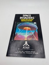 Atari 2600 VGS Space Invaders 1980 Game Program Instructions Manual booklet only