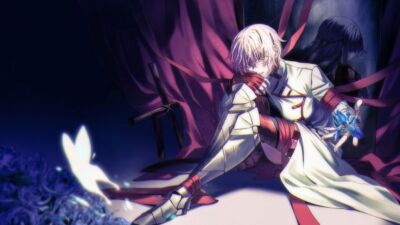 Anime vanitas no shuki jeanne chin in hand field Stitched Gaming Mat Desk