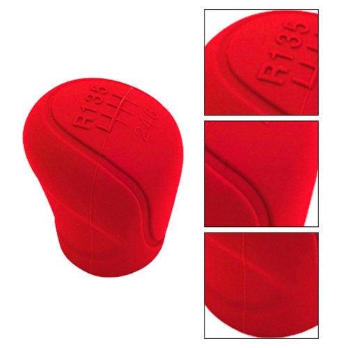Silicone Car Shift Knob Cover Replace 6 Speeds Shifter Anti-Slip Protector Guard - Photo 7 sur 16