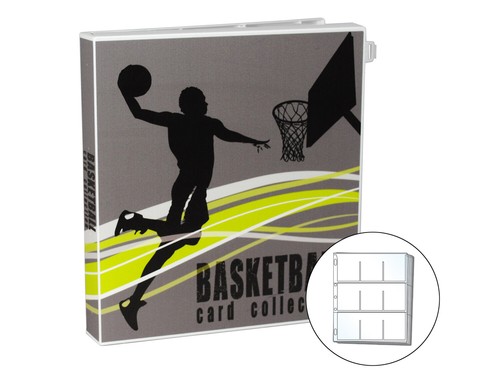Raccoglitore carte collezionabili UniKeep Basketball, 10 pagine di carte incluse, contiene 180 carte - Foto 1 di 8