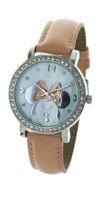 DISNEY - WOMEN’S RHINESTONE ACCENT MINNIE MOUSE WATCH Disney Womens Rhinestone Accent Minnie Mouse Head Watch Red  main image 3