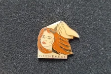 Vintage Guinevere Merlin King Arthur Dragon Welsh Badge Christmas 