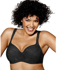 New Bra Playtex Secrets Amazing Shape Balconette Black-Jacq US4823 MSRP- 42. 42D