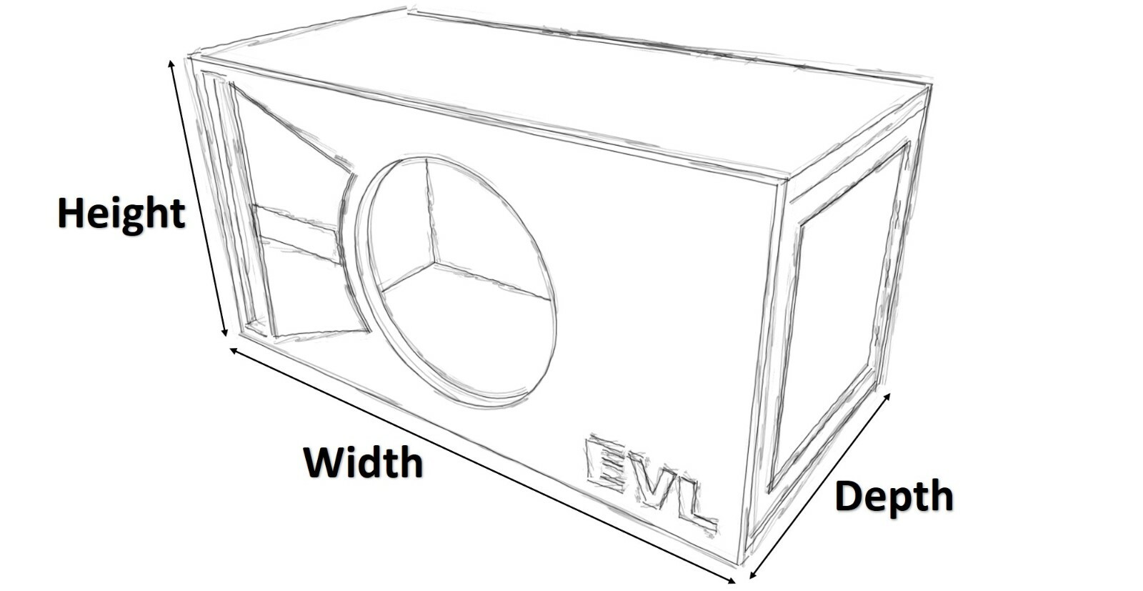 STAGE 1 - SPECIAL EDITION PORTED SUBWOOFER BOX SKAR AUDIO EVL-10 EVL10 10  SUB | eBay