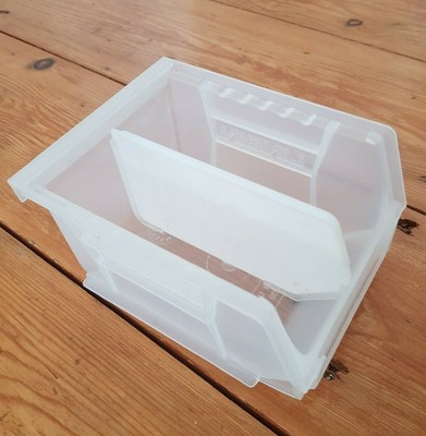 clear wall mounted storage bins