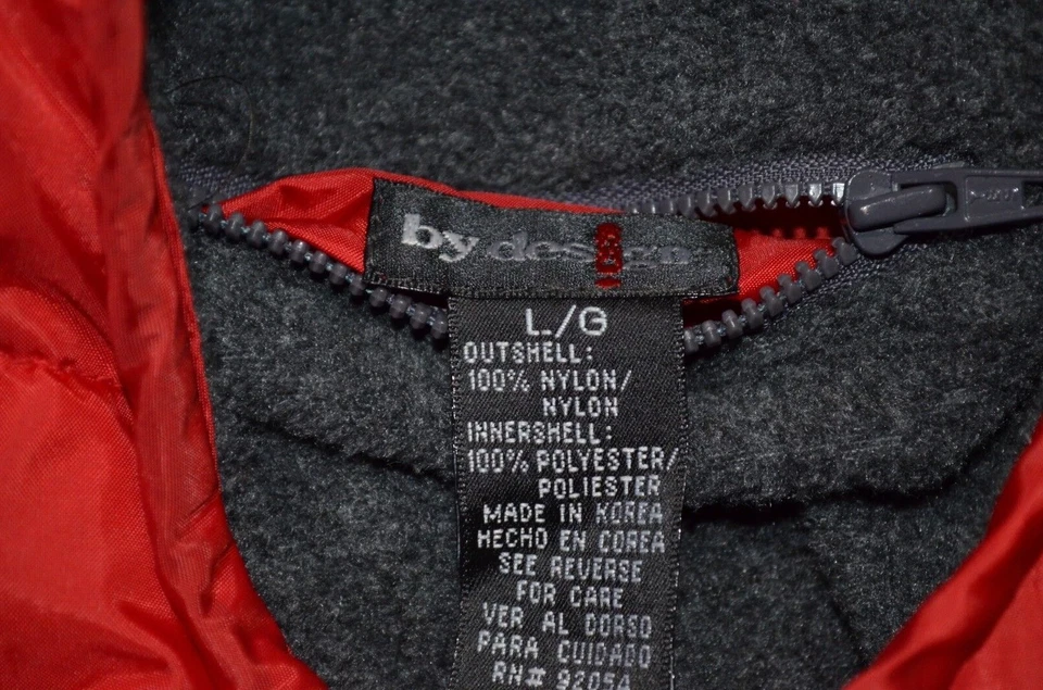 ByDesign Mujer LRed Acolchado Puffer Chaleco Capucha Cremallera Completa Bolsillos Forrado Foto 2 de 2