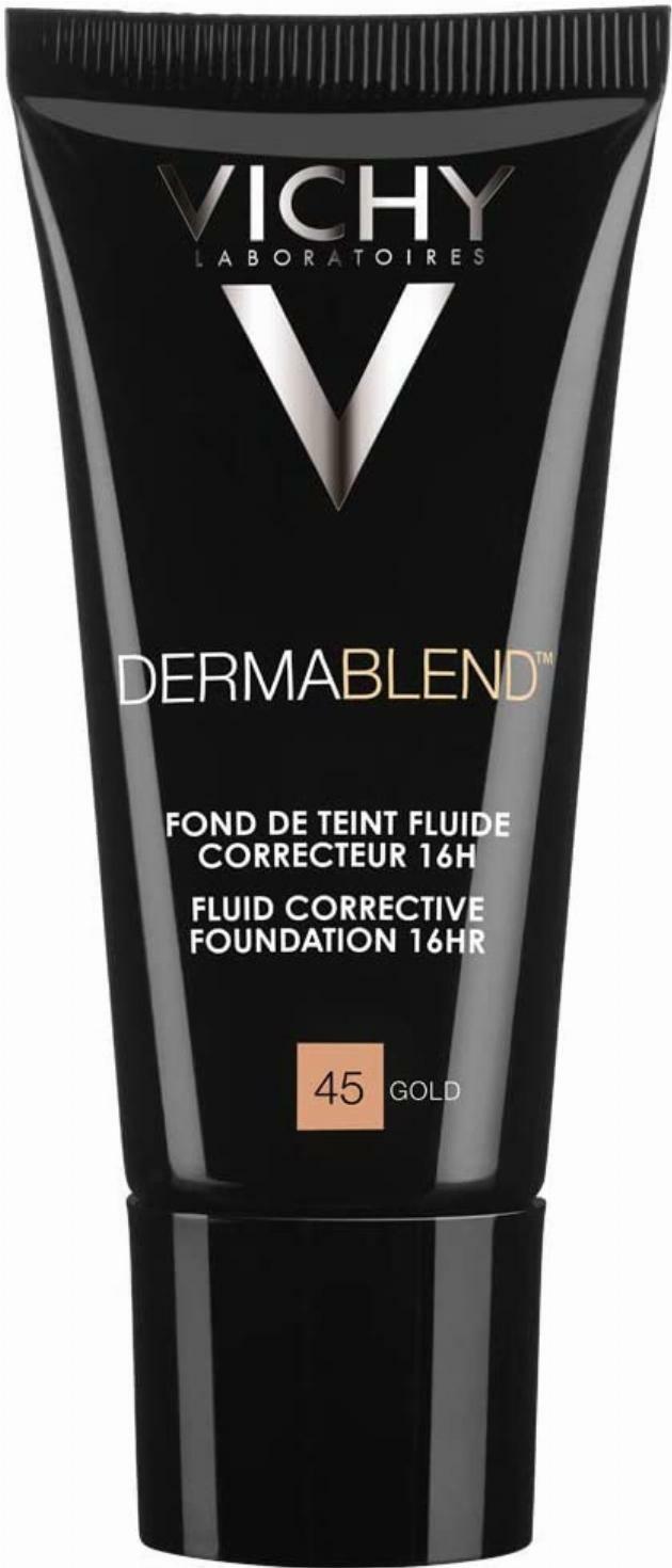 VICHY DERMABLEEND CHANGER FOURNATION AVEC SPF 35 Numéro 45 Gold 30 ML