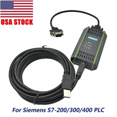 PLC Cable for Siemens S7 200/300/400 6ES7 972-0CB20-0XA0 USB-MPI + PC USB-PPI