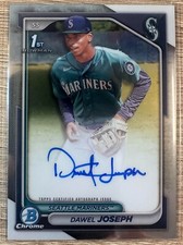 DAWEL JOSEPH 2024 1ST BOWMAN CHROME BASE AUTO! #CPA-DJ SEATTLE MARINERS!