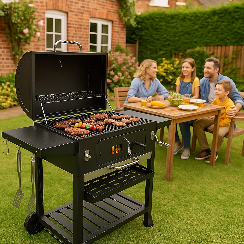 Outdoor XXL Smoker Barbecue Charcoal Portable BBQ Grill Home Garden
Opens in a new window or tab