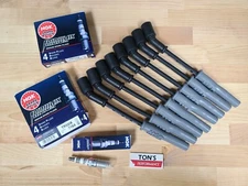 MSD 32813 CHEVY LS1 LS2 LS3 LS6 RACING WIRES & NGK IRIDIUM SPARK PLUGS TR55IX