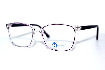 NEW MODERN OPTICAL REGION PURPLE IN LINE AUTHENTIC EYEGLASSES FRAMES 53-17-140MM
