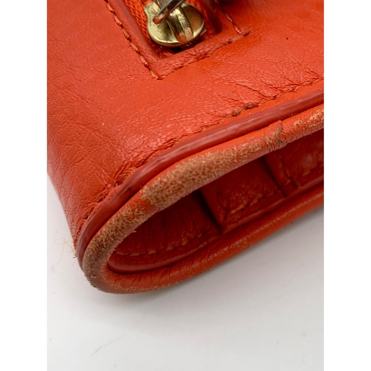 Tory Burch Orange Leather Britten Smartphone Wristlet | eBay