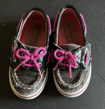 Sperry Top-Sider SEABRIGHT Multi-Color Shimmer Boat Shoes Youth Girls Size 7 M
