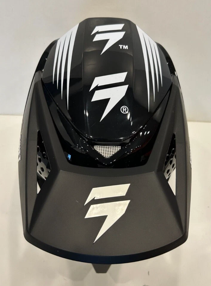 Casco Open Box Shift Youth Etiqueta Blanca Bliss Dirt Bike Negro/Blanco Juvenil Pequeño Foto 4 de 4