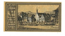 Notgeld - Stuttgart - Stadt Stuttgart - 50 Pf. - 1922 - Bst. "N" - Bebenh. Hof