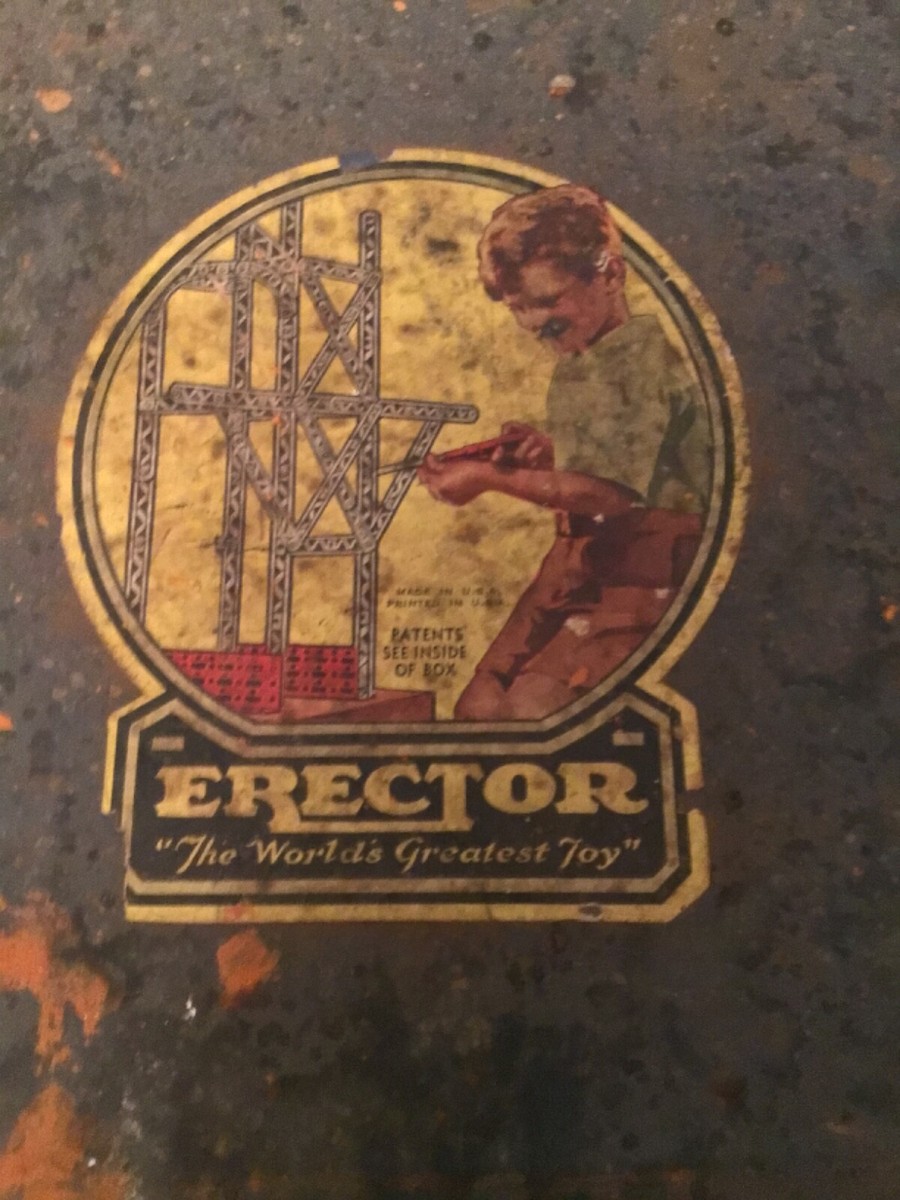 Vintage Gilbert Erector Set 1940 Automotive set 9 1/2 Blue Case | eBay