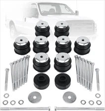 KF04058BK Body Cab Mount Bushings Kit for 1999-2007 Ford F250 F350 Super Duty