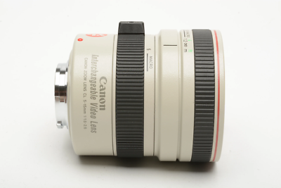Canon Zoom Lens CL 5-15mm f1.6-2.6 VL 3X AF macro, caps, hood
