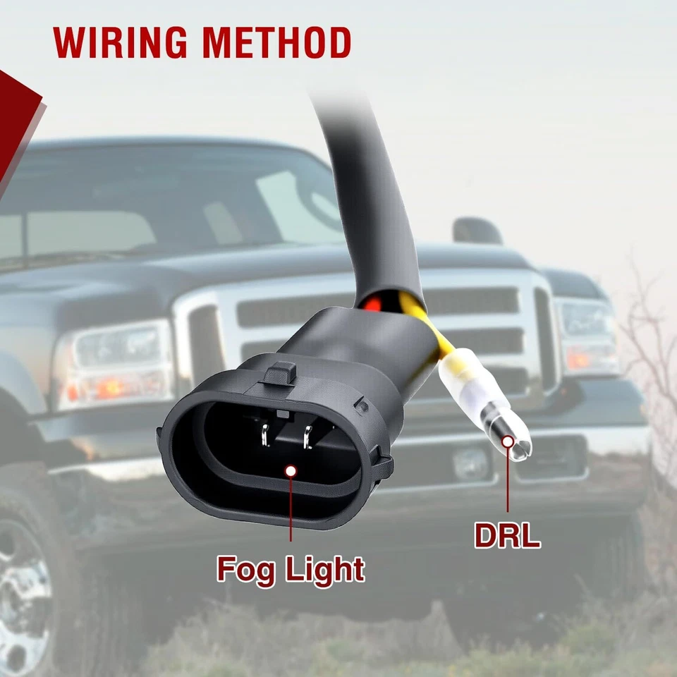 Nilight LED Fog Light Assembly for 2005-2007 F250-F550 Super Duty 2005 Excursion - Image 4 of 4