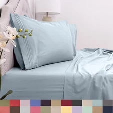 Sweet Home Collection 1800 Count Deep Pocket Microfiber Sheet Set Twin, Twin XL