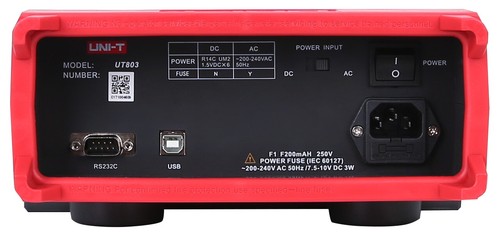 UNI-T Tischmultimeter UT803, True RMS - Bild 4 von 4