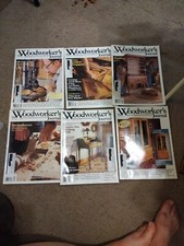 Lot Of 6 Vintage The Woodworker's Journal Magazines - 1991