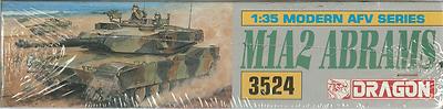 DRAGON KIT 1:35 TANK M1A2 ABRAMS MODERN SERIES AFV ART 3524