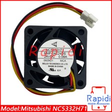 Server Fan DC 24V 0.09A  For MITSUBISHI MMF-04C24DS-MCA NC5332H7140mm*15mm 3-Pin