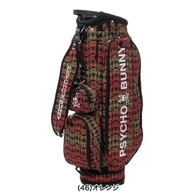 Psycho Bunny Golf Cart Caddy Bag Tecnoart 9x 46in PBMG3FC6 Unisex Lightweight OR