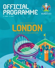 EURO 2020 Official LONDON Tournament Brochure - Covers England @ Wembley matches