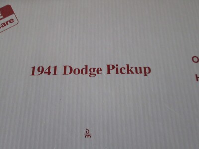 Danbury Mint diecast 1941 Dodge Series WC Half-ton Pickup truck 1