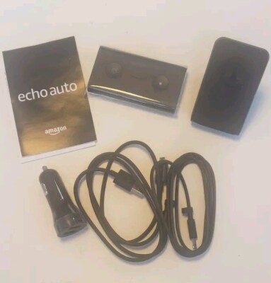 Amazon Echo Auto Hands Free Smart Vehicle Car Speaker Assistant Alexa Bluetooth
