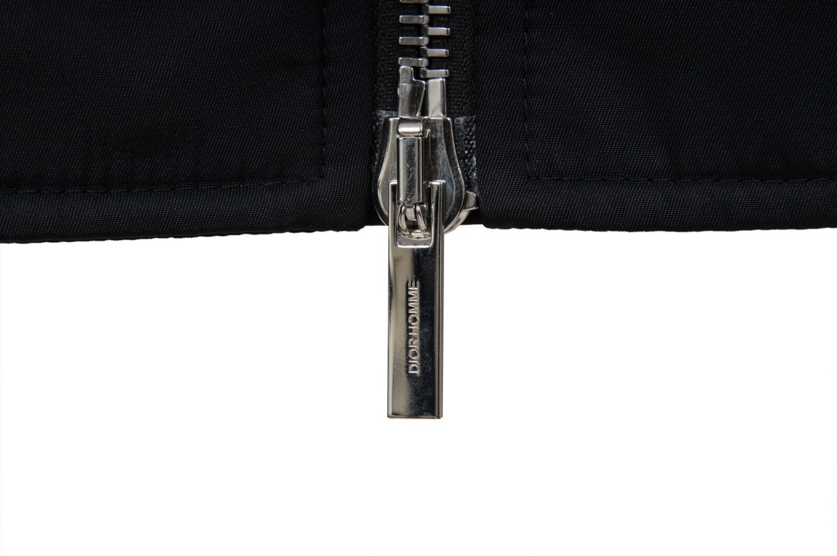 Dior Mens Atelier Logo Bomber Jacket IT 48 Medium Black White 