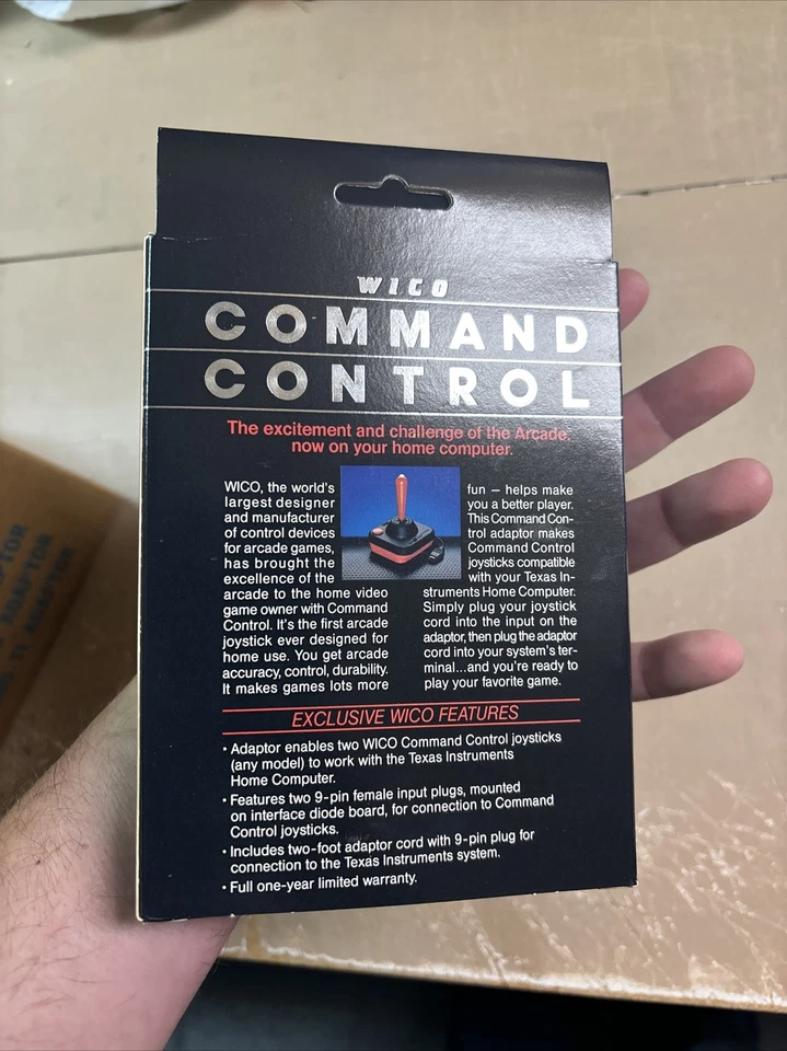 WICO Command Control Texas Instruments Vintage Joystick Adapter 72-4530 New NOS - Image 3 of 4