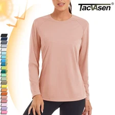 UPF50+ Women's Long Sleeve UV Shirts Sun Protection Golf Sport Performance Tops