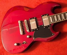 Gibson Pickups, Grover Mechaniken – HB Custom Cherry E-Gitarre. TOP! Bonus!