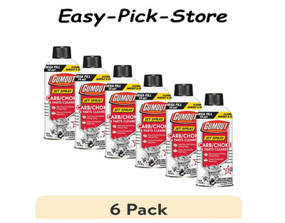 #ad Pack of 6 Gumout Carb And Choke Carburetor Cleaner 14 Oz. Engine Parts Spray. $19.49