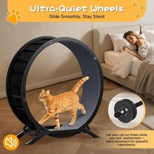 Cat Wheels, 40 Diameter, Large Cat Exercise Wheel for Indoor Cats cat Treadmill