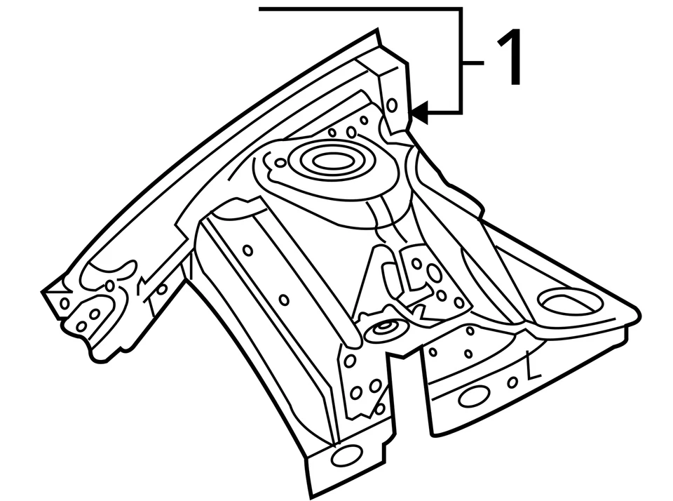 ADEQUADO PARA 2008-2013 CHEVROLET PONTIAC CAPRICE G8 PANEL ASM FRT C/H 92194555 - NOVO - Imagem 3 de 3