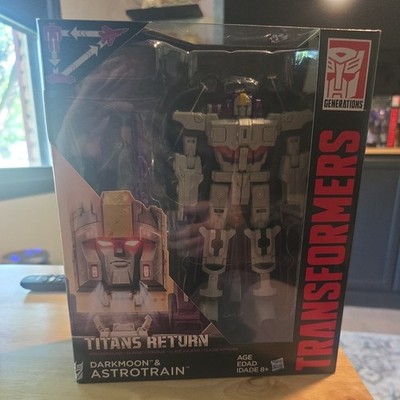 Transformers Generations Titans Return Voyager Astrotrain & Darkmoon Hasbro New