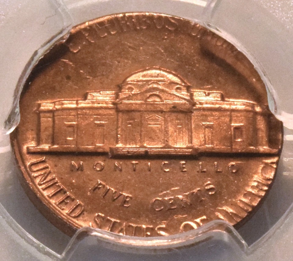 1984 5C PCGS MS63 RD Mint ERROR Jefferson Nickel Struck Lincoln Cent Planchet 1C - Image 4 of 4